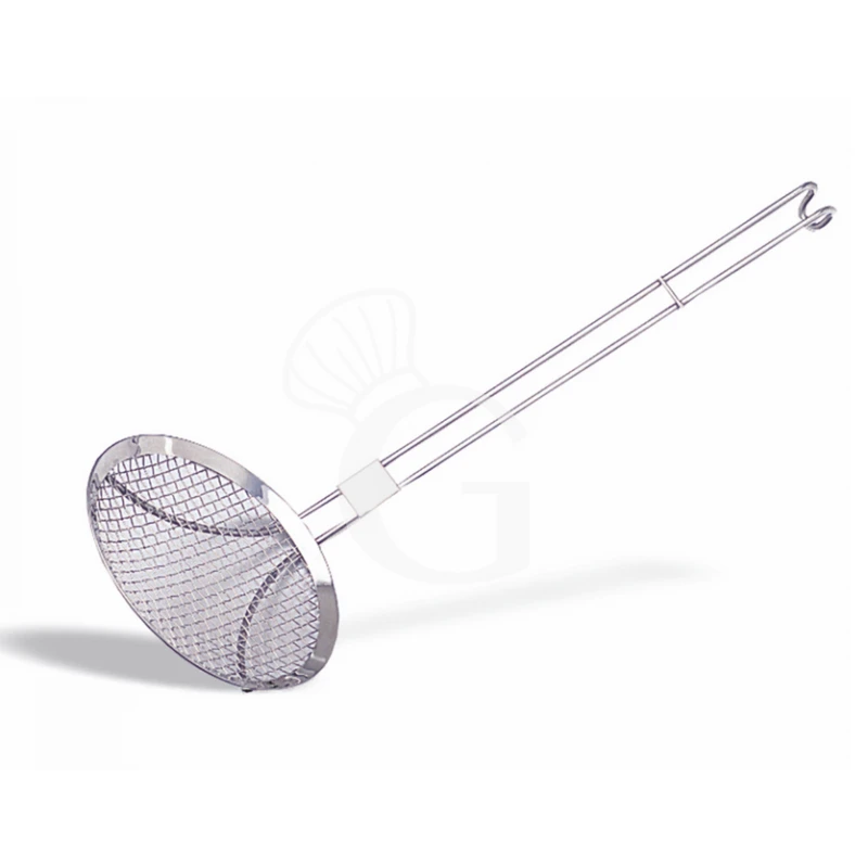 Schiumarola A Rete Maglia Fine Diametro 170 Mm E Manico L 400 Mm 3 Schiumarola A Rete Maglia Fine Diametro 170 Mm E Manico L 400 Mm