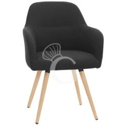 Sedia Con Struttura In Legno E Metallo Con Rivestimento In Ecopelle O Tessuto