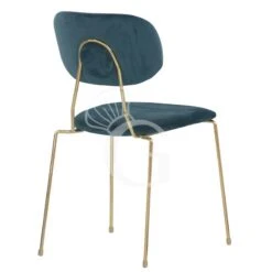 Sedia Con Struttura In Metallo Ottonato E Rivestimento In Velluto -Vendite GATRODOMUS sedia con struttura in metallo ottonato e rivestimento in velluto 4