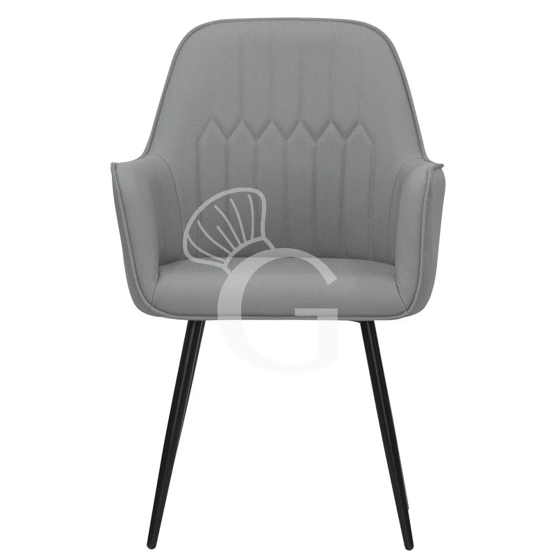 Sedia Con Struttura In Metallo Verniciato E Rivestimento In Ecopelle O Tessuto 4 Sedia Con Struttura In Metallo Verniciato E Rivestimento In Ecopelle O Tessuto - immagine 2