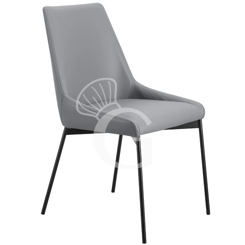 Sedia Con Struttura In Metallo Verniciato, Rivestimento In Tessuto O Ecopelle 4 Sedia Con Struttura In Metallo Verniciato, Rivestimento In Tessuto O Ecopelle - immagine 2