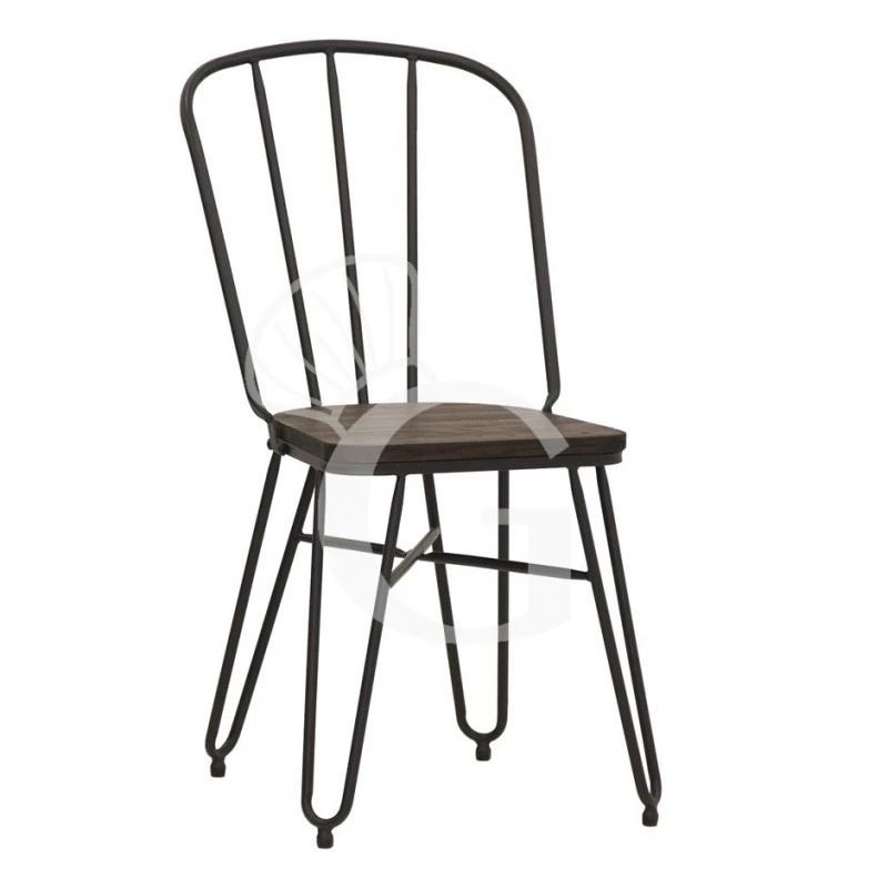 Sedia Eike Con Struttura In Metallo Verniciato E Seduta In Legno 3 Sedia Eike Con Struttura In Metallo Verniciato E Seduta In Legno