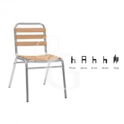 Sedia Maya Con Struttura In Alluminio Anodizzato, Seduta E Schienale A Doghe In Legno Di Rovere 5 Sedia Maya Con Struttura In Alluminio Anodizzato, Seduta E Schienale A Doghe In Legno Di Rovere -Vendite GATRODOMUS sedia ibis con struttura in alluminio anodizzato seduta e schienale a doghe in legno di rovere 1