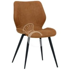 Sedia Jenny Con Struttura In Metallo Verniciato E Rivestimento In Tessuto