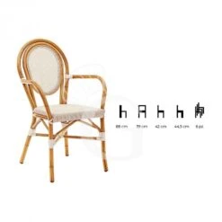 Sedia Love Con Struttura In Alluminio Verniciato E Bambù, Seduta E Schienale Rivestite In Textilene -Vendite GATRODOMUS sedia love in alluminio verniciato e bambu tessuto in textilene 1