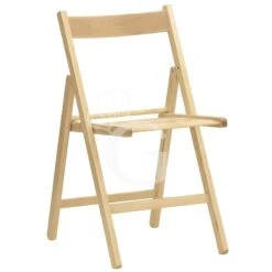 Sedia Con Struttura Pieghevole In Legno Di Faggio