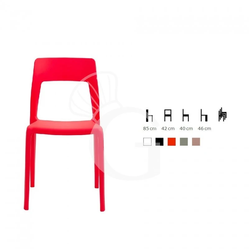 Sedia Mya In Polipropilene 4 Sedia Mya In Polipropilene - immagine 2