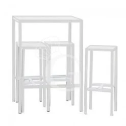 Set Giglio Da Esterno, 1 Tavolo E 4 Sgabelli In Metallo Verniciato -Vendite GATRODOMUS set giglio da esterno 1 tavolo e 4 sgabelli in metallo verniciato 1