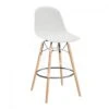 Sgabello Con Struttura In Legno E Metallo, Seduta In Polipropilene -Vendite GATRODOMUS sgabello con struttura in legno e metallo seduta in polipropilene
