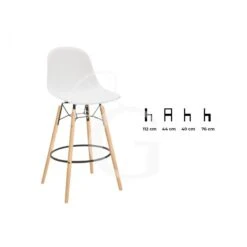 Sgabello Con Struttura In Legno E Metallo, Seduta In Polipropilene 7 Sgabello Con Struttura In Legno E Metallo, Seduta In Polipropilene -Vendite GATRODOMUS sgabello con struttura in legno e metallo seduta in polipropilene 2