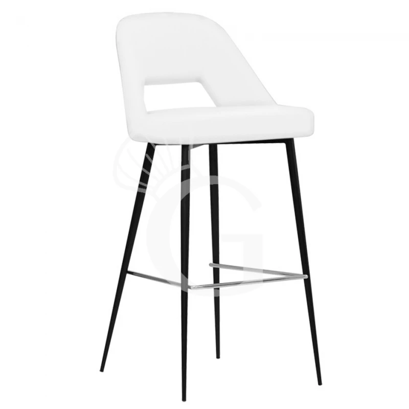 Sgabello Cristal Con Struttura In Metallo Verniciato E Rivestimento In Tessuto O Ecopelle 5 Sgabello Cristal Con Struttura In Metallo Verniciato E Rivestimento In Tessuto O Ecopelle - immagine 3