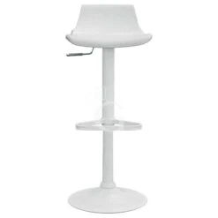 Sgabello Tweety Con Struttura In Metallo Cromato, Seduta E Schienale In Polipropilene