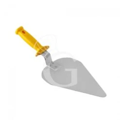 Paletta Triangolare Per Pizza In Inox Con Lama Di Dimensioni 120 X 250 Mm