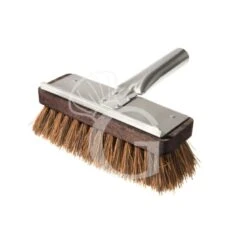 Spazzolone Per Forno In Fibra Naturale Con Attacco Inox Ø30mm - L 220 X P 200 X H 80 Mm