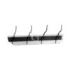 Supporto A Parete In Inox Con 4 Ganci L 300 Mm X P 100 Mm X H 50 Mm