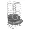 Supporto Per Retine Verticale In Acciaio Inox, 18 Posti E Altezza 700 Mm -Vendite GATRODOMUS supporto pesante per teglie 6 posti