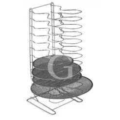 Supporto Per Retine Verticale In Acciaio Inox, 18 Posti E Altezza 700 Mm