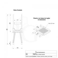 Taglia Frutta E Verdura Manuale Bastoncini L 205 Mm X P 205 Mm X H 480 Mm -Vendite GATRODOMUS taglia frutta e verdura manuale bastoncini dimensioni l 210 mm x p 210 mm x h 475 mm 1 5
