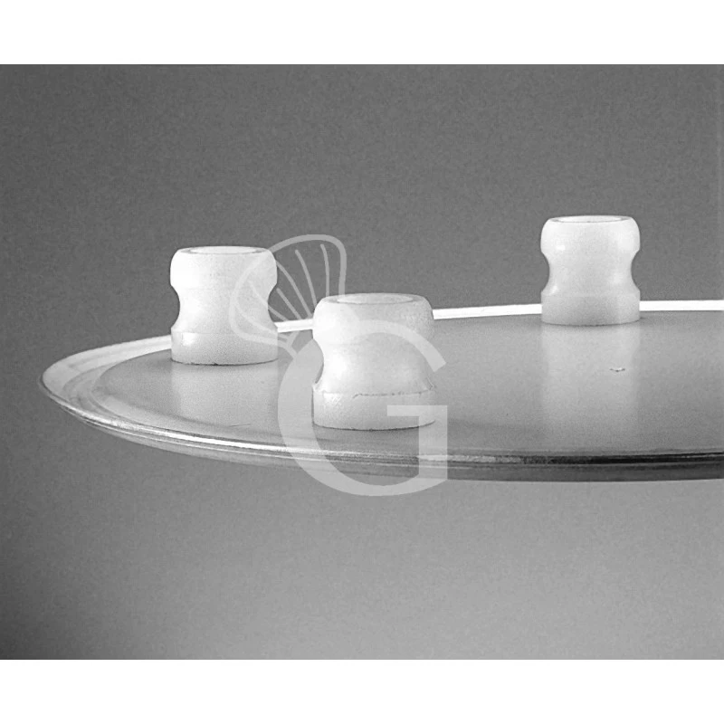 Piatto In Alluminio Con 5 Piedini Di Ø 400 Mm X H 40 Mm 4 Piatto In Alluminio Con 5 Piedini Di Ø 400 Mm X H 40 Mm - immagine 2