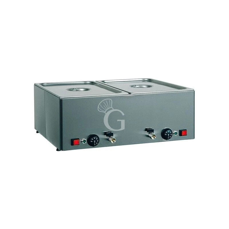 Bagnomaria 2 Bacinelle GN1/1 L 660 Mm X P 540 Mm X H 220 Mm 1200 W + 1200 W Temperature Differenziate Rubinetto Di Scarico 3 Bagnomaria 2 Bacinelle GN1/1 L 660 Mm X P 540 Mm X H 220 Mm 1200 W + 1200 W Temperature Differenziate Rubinetto Di Scarico