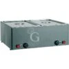 Bagnomaria 2 Bacinelle GN1/1 L 660 Mm X P 540 Mm X H 220 Mm 1200 W + 1200 W 1 Bagnomaria 2 Bacinelle GN1/1 L 660 Mm X P 540 Mm X H 220 Mm 1200 W + 1200 W -Vendite GATRODOMUS tavola calda da banco l66cm 2x11gn