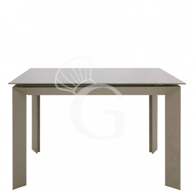 Tavolo Con Struttura In Metallo Verniciato E Piano Allungabile In Vetroceramica Temperato Spessore 11,5 Mm 3 Tavolo Con Struttura In Metallo Verniciato E Piano Allungabile In Vetroceramica Temperato Spessore 11,5 Mm