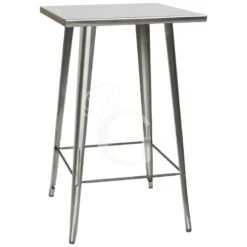 Tavolo Da Interno In Metallo Verniciato Con Vernice Trasparente L 65 Cm