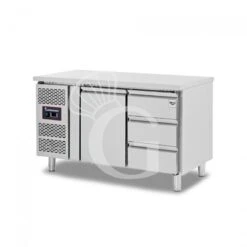 Tavolo Refrigerato 3 Cassetti 1 Porta 700 Mm -2°C/+8°C Motore A Sinistra 12 Tavolo Refrigerato 3 Cassetti 1 Porta 700 Mm -2°C/+8°C Motore A Sinistra -Vendite GATRODOMUS tavolo frigo con 1 porta e 3 cassetti prof 700 e temperatura 2c8c 2