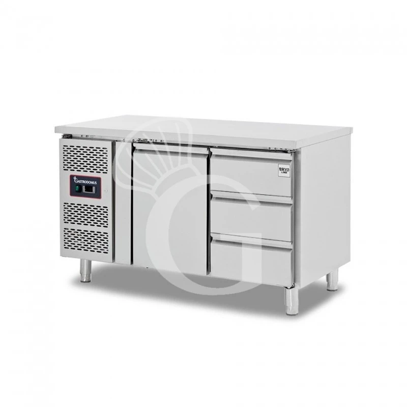 Tavolo Refrigerato 3 Cassetti 1 Porta 700 Mm -2°C/+8°C Motore A Sinistra 5 Tavolo Refrigerato 3 Cassetti 1 Porta 700 Mm -2°C/+8°C Motore A Sinistra - immagine 3