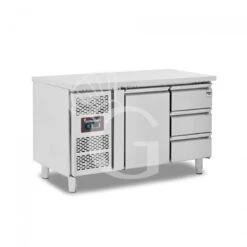 Tavolo Refrigerato 3 Cassetti 1 Porta 700 Mm -2°C/+8°C Motore A Sinistra 13 Tavolo Refrigerato 3 Cassetti 1 Porta 700 Mm -2°C/+8°C Motore A Sinistra -Vendite GATRODOMUS tavolo frigo con 1 porta e 3 cassetti prof 700 e temperatura 2c8c 3