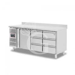 Tavolo Refrigerato 6 Cassetti 1 Porta 700 Mm -2°C/+8°C Alzatina Motore A Sinistra 8 Tavolo Refrigerato 6 Cassetti 1 Porta 700 Mm -2°C/+8°C Alzatina Motore A Sinistra -Vendite GATRODOMUS tavolo frigo con 1 porta e 6 cassetti alzatina prof 700 e temperatura 2c8c 11