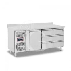 Tavolo Refrigerato 6 Cassetti 1 Porta 700 Mm -2°C/+8°C Alzatina Motore A Sinistra 9 Tavolo Refrigerato 6 Cassetti 1 Porta 700 Mm -2°C/+8°C Alzatina Motore A Sinistra -Vendite GATRODOMUS tavolo frigo con 1 porta e 6 cassetti alzatina prof 700 e temperatura 2c8c 12