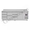 Tavolo Refrigerato 8 Cassetti 1 Porta 700 Mm -2°C/+8°C Alzatina -Vendite GATRODOMUS tavolo frigo con 1 porta e 8 cassetti alzatina prof700 e temperatura 2c8c 11