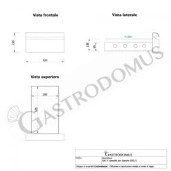 Tavolo Refrigerato 9 Cassetti 1 Porta 700 Mm -2°C/+8°C -Vendite GATRODOMUS tavolo frigo con 1 porta e 9 cassetti prof 700 e temperatura 2c8c 13