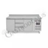 Tavolo Refrigerato 3 Cassetti 2 Porte 700 Mm -2°C/+8°C Alzatina -Vendite GATRODOMUS tavolo frigo con 2 porte e 3 cassetti alzatina prof 700 e temperatura 2c8c