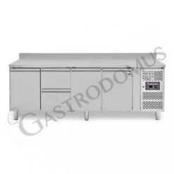 Tavolo Refrigerato 2 Cassetti 3 Porte 700 Mm -2°C/+8°C Alzatina Per Gastronomia