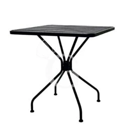 Tavolo Quadrato Da Esterno In Metallo Verniciato L 80 Cm