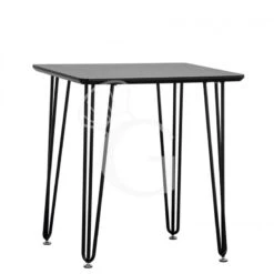 Tavolo Quadrato Da Esterno In Metallo Verniciato E Piano In Melammina Con Dimensioni 800 Mm X 800 Mm