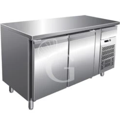 Tavolo Refrigerato 2 Porte, Cassetto Sopra Al Motore Prof. 600 2°C/+8°C Classe Energetica B