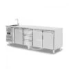 Tavolo Refrigerato 3 Cassetti 3 Porte Con Lavello,motore A Sinistra Prof. 700 Mm, Temp. +2°C/+8°C, Con Rubinetto 1 Tavolo Refrigerato 3 Cassetti 3 Porte Con Lavello,motore A Sinistra Prof. 700 Mm, Temp. +2°C/+8°C, Con Rubinetto -Vendite GATRODOMUS tavolo refrigerato 3 cassetti 3 porte con lavellomotore a sinistra prof 700 mm temp 2c8c con rubinetto
