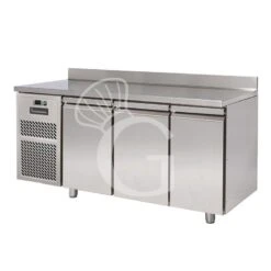 Tavolo Refrigerato 3 Porte Alzatina Prof. 800 Mm 0°C/+10°C Motore A Sinistra Classe Energetica D