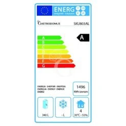 Tavolo Refrigerato 3 Porte Alzatina Prof. 800 Mm 0°C/+10°C Classe Energetica A -Vendite GATRODOMUS tavolo refrigerato 3 porte piano in acciaio inox con alzatina prof800 tn 3