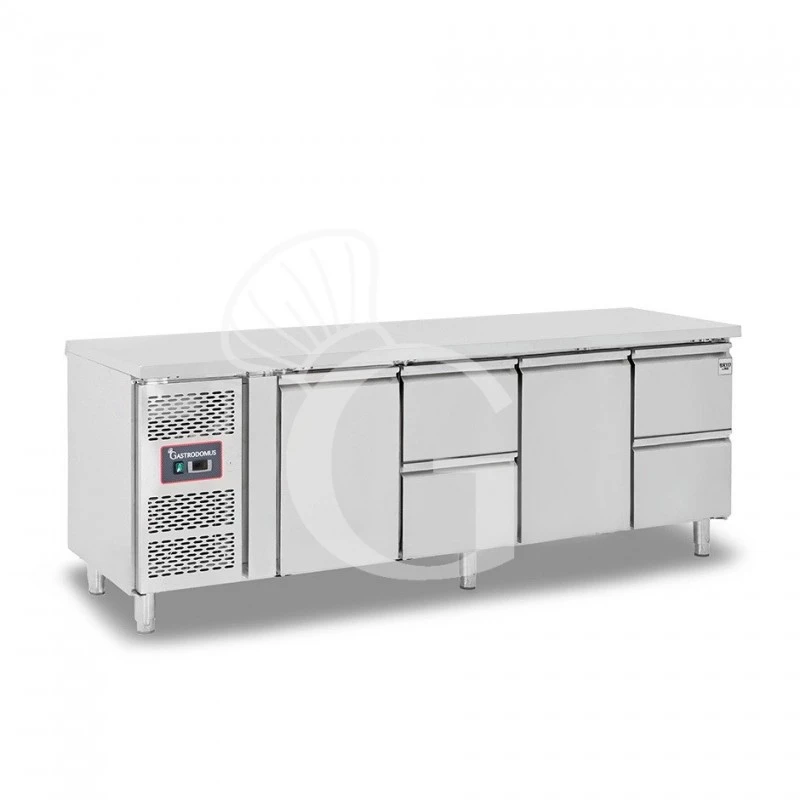 Tavolo Refrigerato 4 Cassetti 2 Porte 700 Mm -2°C/+8°C - Motore A Sinistra 6 Tavolo Refrigerato 4 Cassetti 2 Porte 700 Mm -2°C/+8°C - Motore A Sinistra - immagine 4