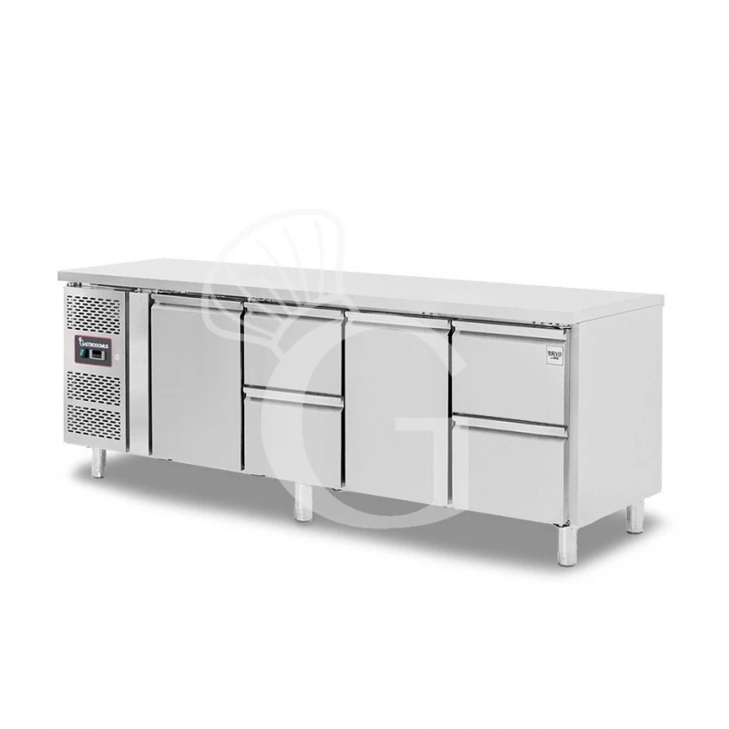 Tavolo Refrigerato 4 Cassetti 2 Porte 700 Mm -2°C/+8°C - Motore A Sinistra 3 Tavolo Refrigerato 4 Cassetti 2 Porte 700 Mm -2°C/+8°C - Motore A Sinistra