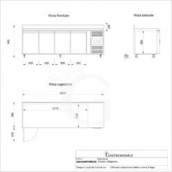 Tavolo Refrigerato 4 Porte Alzatina Su Ruote Prof. 700 Mm -2°C/+8°C Classe Energetica D, Con Ruote Montate 21 Tavolo Refrigerato 4 Porte Alzatina Su Ruote Prof. 700 Mm -2°C/+8°C Classe Energetica D, Con Ruote Montate -Vendite GATRODOMUS tavolo refrigerato 4 porte alzatina su ruote prof 700 mm 2c8c classe energetica d 9