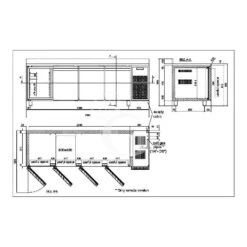 Tavolo Refrigerato 4 Porte Prof. 800 0°C/+10°C Classe Energetica A -Vendite GATRODOMUS tavolo refrigerato 4 porte prof 800 0c10c classe energetica a 3