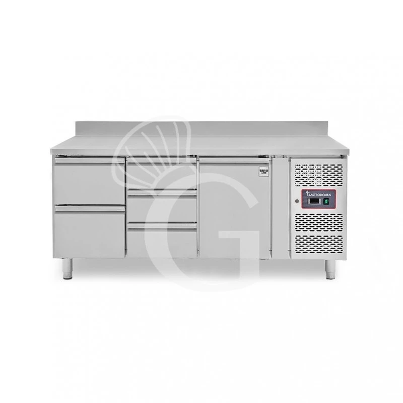 Tavolo Refrigerato 5 Cassetti 1 Porta 700 Mm -2°C/+8°C Alzatina Per Gastronomia 3 Tavolo Refrigerato 5 Cassetti 1 Porta 700 Mm -2°C/+8°C Alzatina Per Gastronomia