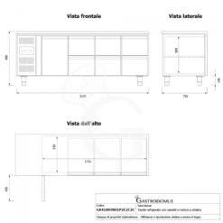 Tavolo Refrigerato 6 Cassetti 1 Porta 700 Mm -2°C/+8°C - Motore A Sinistra -Vendite GATRODOMUS tavolo refrigerato 6 cassetti 1 porta 700 mm 2c8c motore a sinistra 6