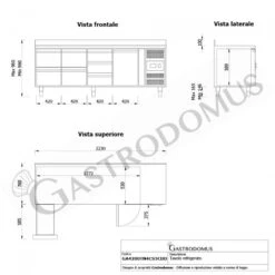 Tavolo Refrigerato 7 Cassetti 1 Porta 700 Mm -2°C/+8°C Alzatina -Vendite GATRODOMUS tavolo refrigerato 7 cassetti 1 porta 700 mm 2c8c alzatina 10