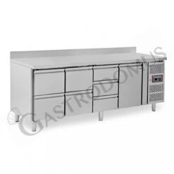 Tavolo Refrigerato 7 Cassetti 1 Porta 700 Mm -2°C/+8°C Alzatina -Vendite GATRODOMUS tavolo refrigerato 7 cassetti 1 porta 700 mm 2c8c alzatina 2